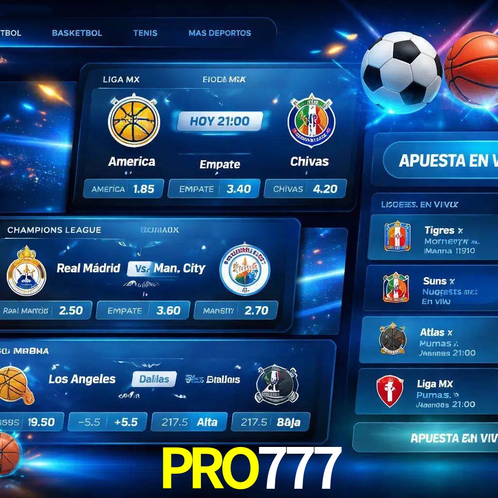 Mercados de apuestas deportivas PRO777 para jugadores en México